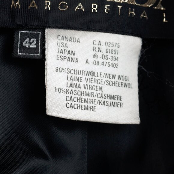 Escada Vintage Red Tartan Single Breasted Tailored Blazer - Picture 8 of 9